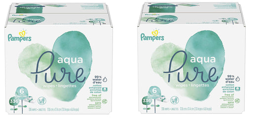 Pampers Aqua Pure 6X Pop-Top Sensitive Water Baby Wipes, 672 Count - PCTechSupply.com