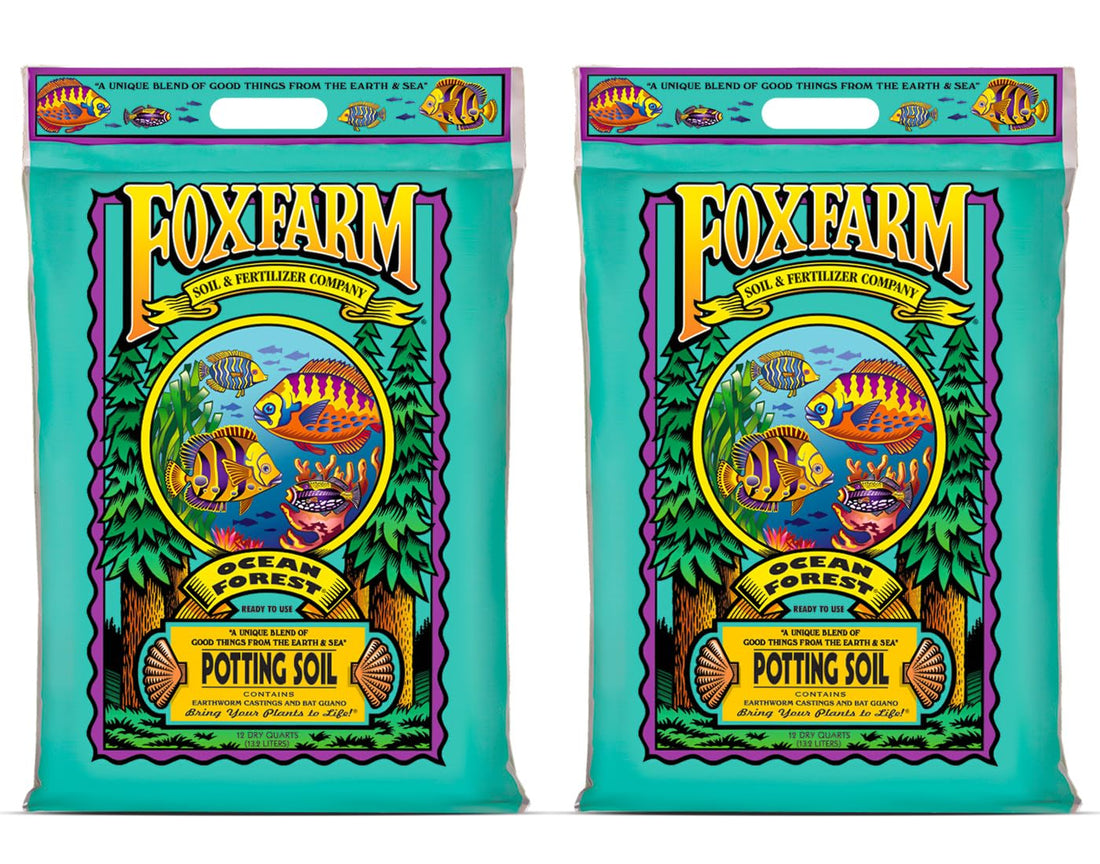 FoxFarm Ocean Forest Potting Soil, 12qt – Light, Aerated Texture, Designed for All Container Plants – pH Adjusted for Optimal Nutrient Uptake, Effectively Retains Moisture (12 Quart (2 Pack)) - PCTechSupply.com