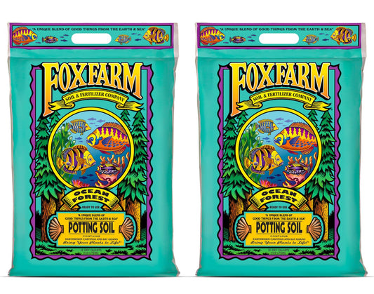 FoxFarm Ocean Forest Potting Soil, 12qt – Light, Aerated Texture, Designed for All Container Plants – pH Adjusted for Optimal Nutrient Uptake, Effectively Retains Moisture (12 Quart (2 Pack)) - PCTechSupply.com