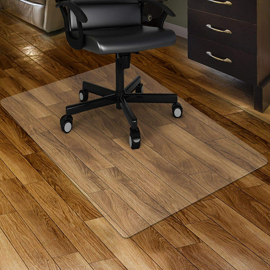 Kuyal Clear Chair mat for Hardwood Floor 30 x 48 inches Transparent Floor Mats Wood/Tile Protection Mat for Office & Home