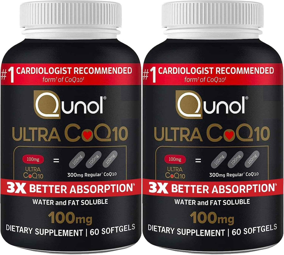 Qunol Ultra CoQ10 100mg, 3X Better Absorption, Antioxidant, 120 Softgels | #1 Cardiologist Recommended Supplement for Heart Health, Coenzyme Q10 Supplement to support Vascular Health & Cellular Energy