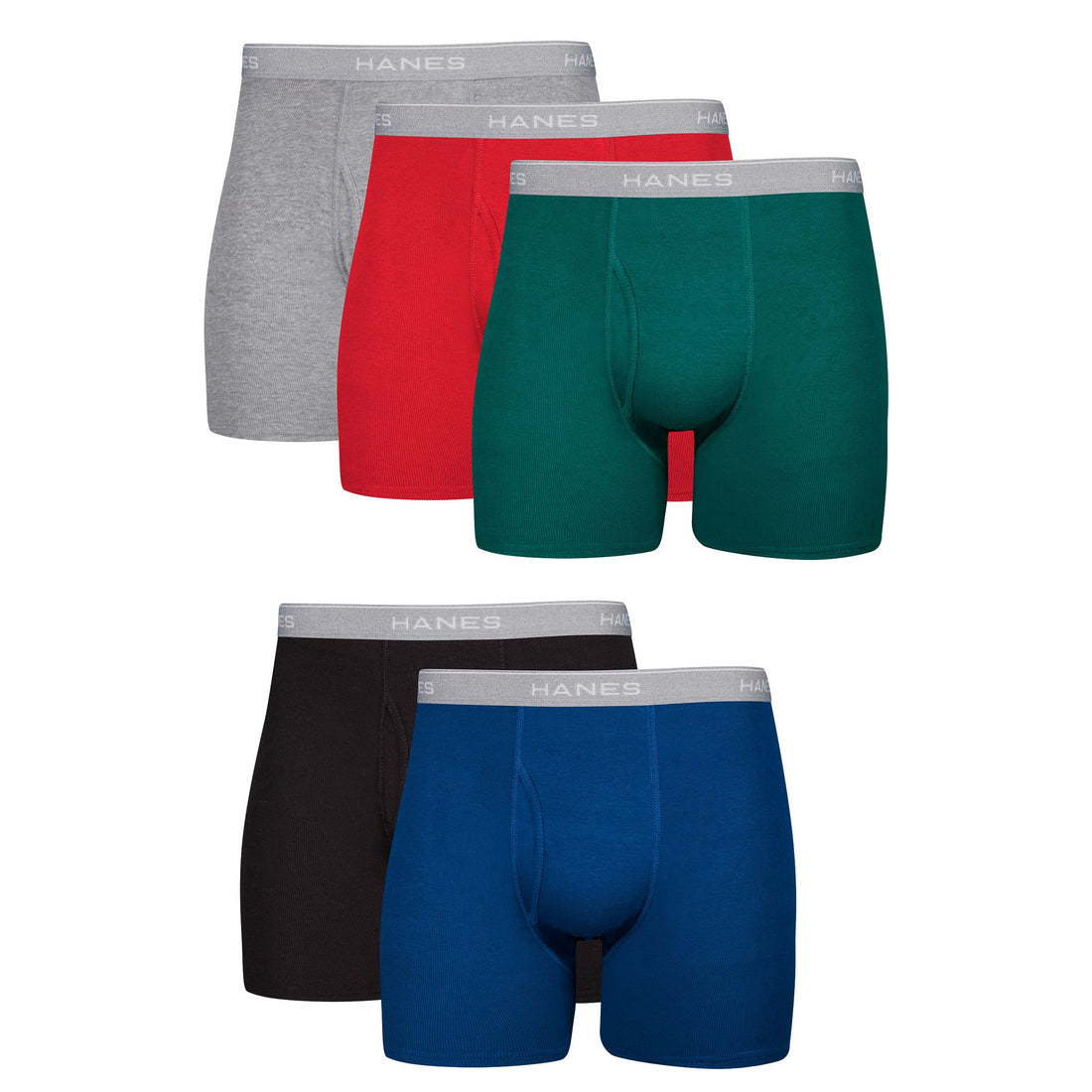 Hanes Mens Underwear Briefs, Cool Dri Moisture-wicking Cotton No-ride-up For Men, Multi-packs Available Boxer, 5 Pack - Dyed Assorted, X-Large US - PCTechSupply.com