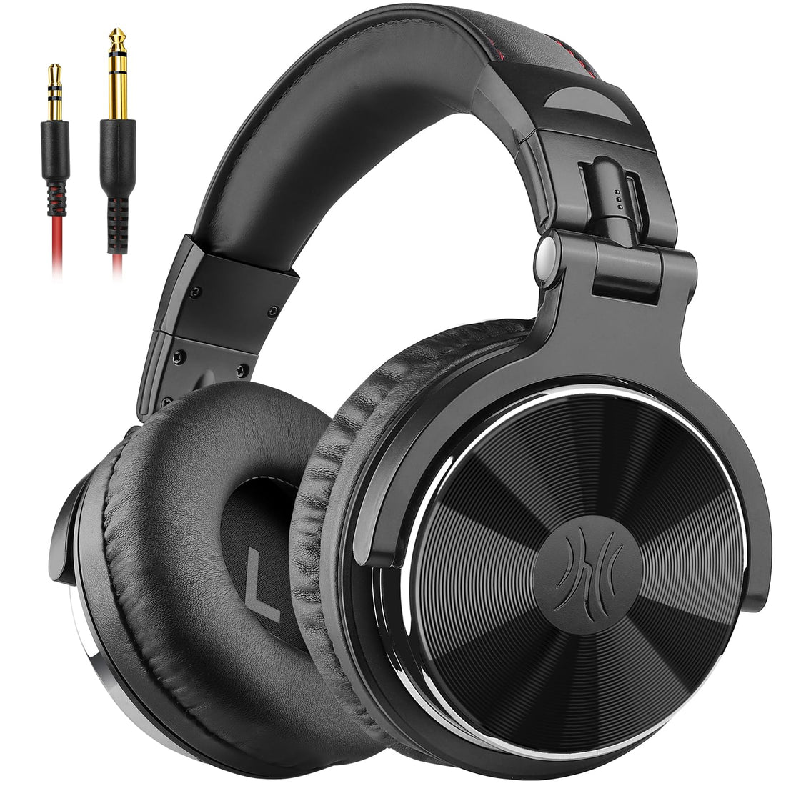 OneOdio Wired Over Ear Headphones Hi-Res Studio Monitor & Mixing DJ Stereo Headsets with 50mm Drivers and 1/4 to 3.5mm Jack for AMP Computer Recording Podcast Keyboard Guitar Laptop - Black - PCTechSupply.com