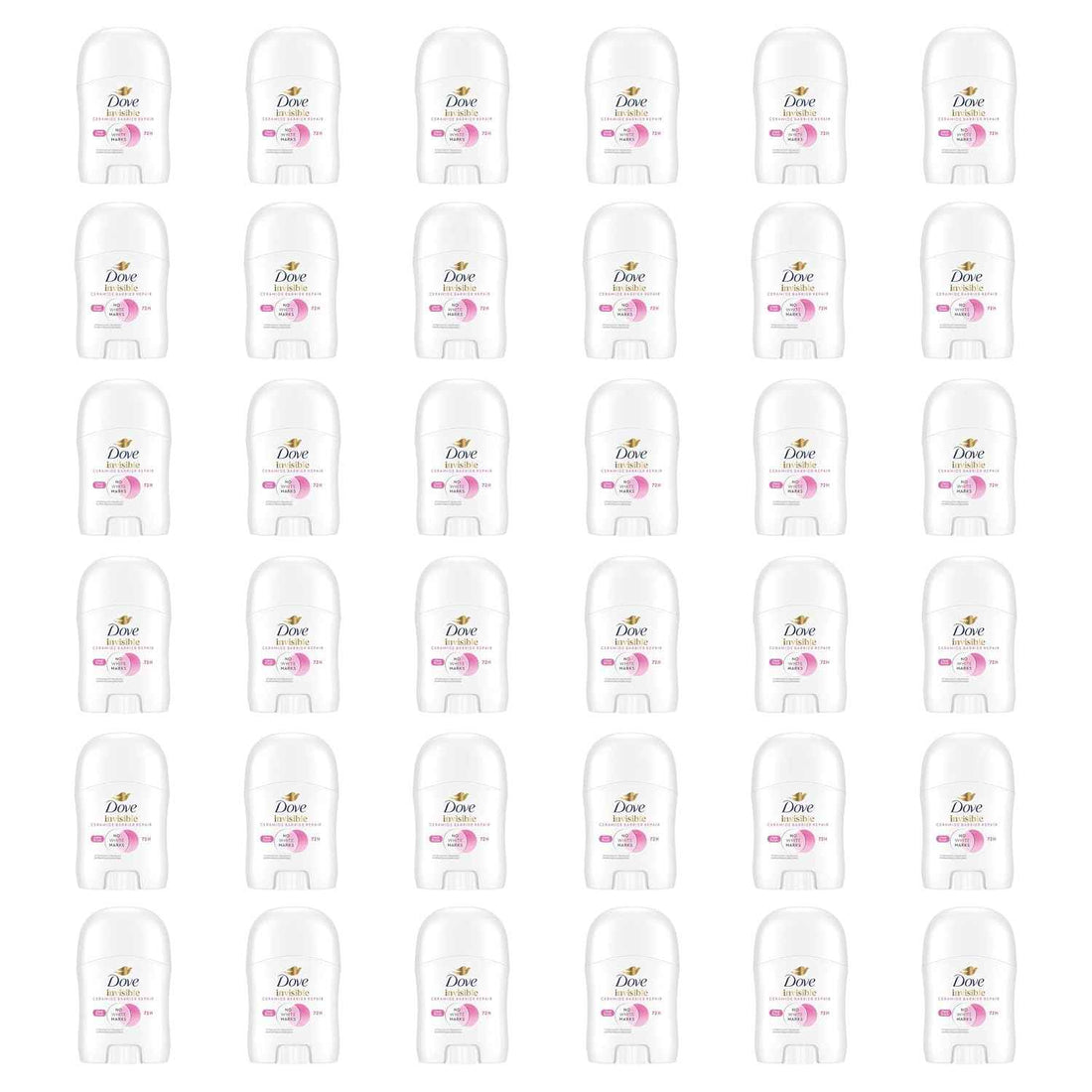 Dove Advanced Care Antiperspirant Deodorant Stick for Women Pack of 36 Clear Finish Trial and Travel Size 0.5 oz | Advanced Care Trial and Travel Size