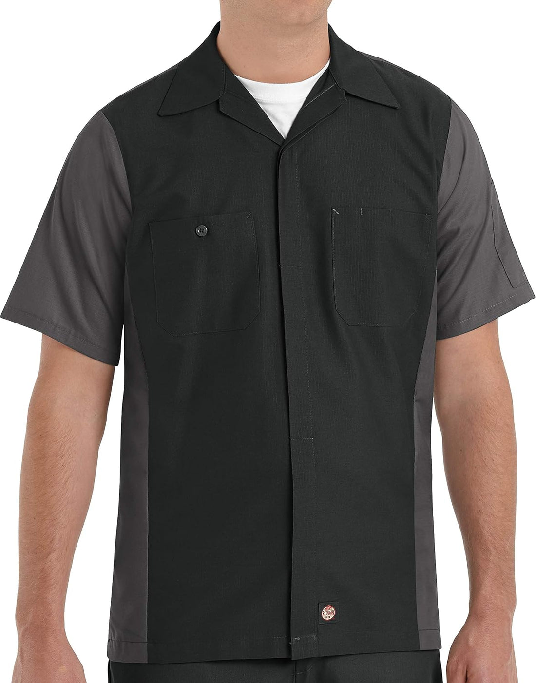 Red Kap Short Sleeve Two-Tone Crew Shirt