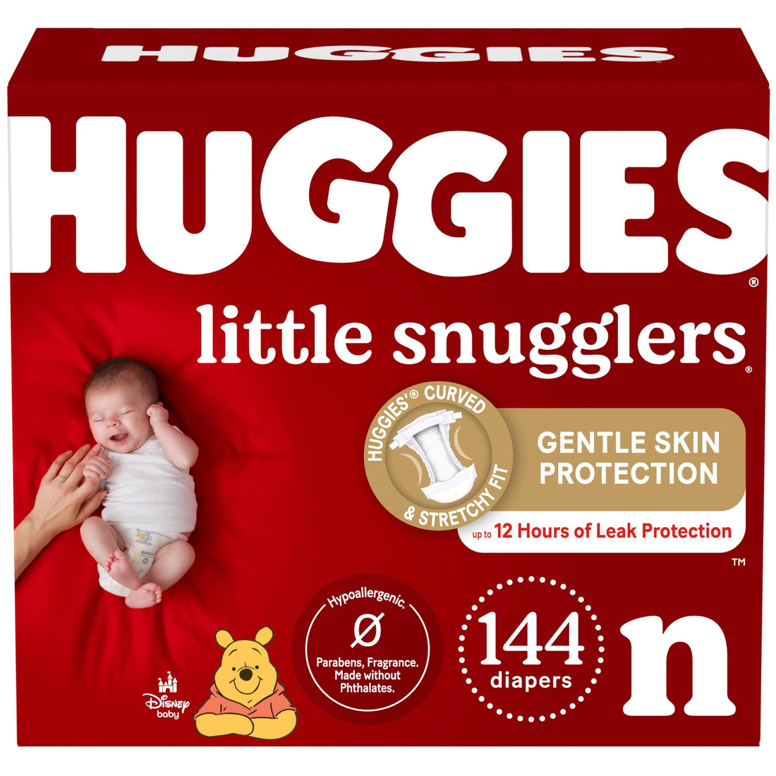 Huggies Newborn Diapers, Little Snugglers Newborn Diapers, Size Newborn (up to 10 lbs), 144 Count Drugstore by HUGGIES