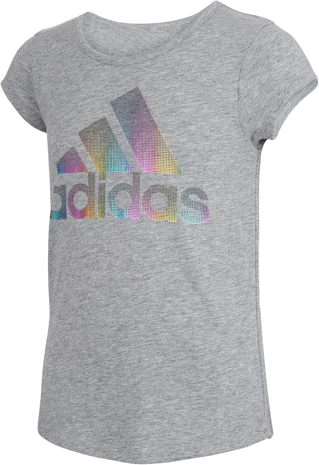 adidas Girls' Short Sleeve Scoop Neck Tee T-Shirt