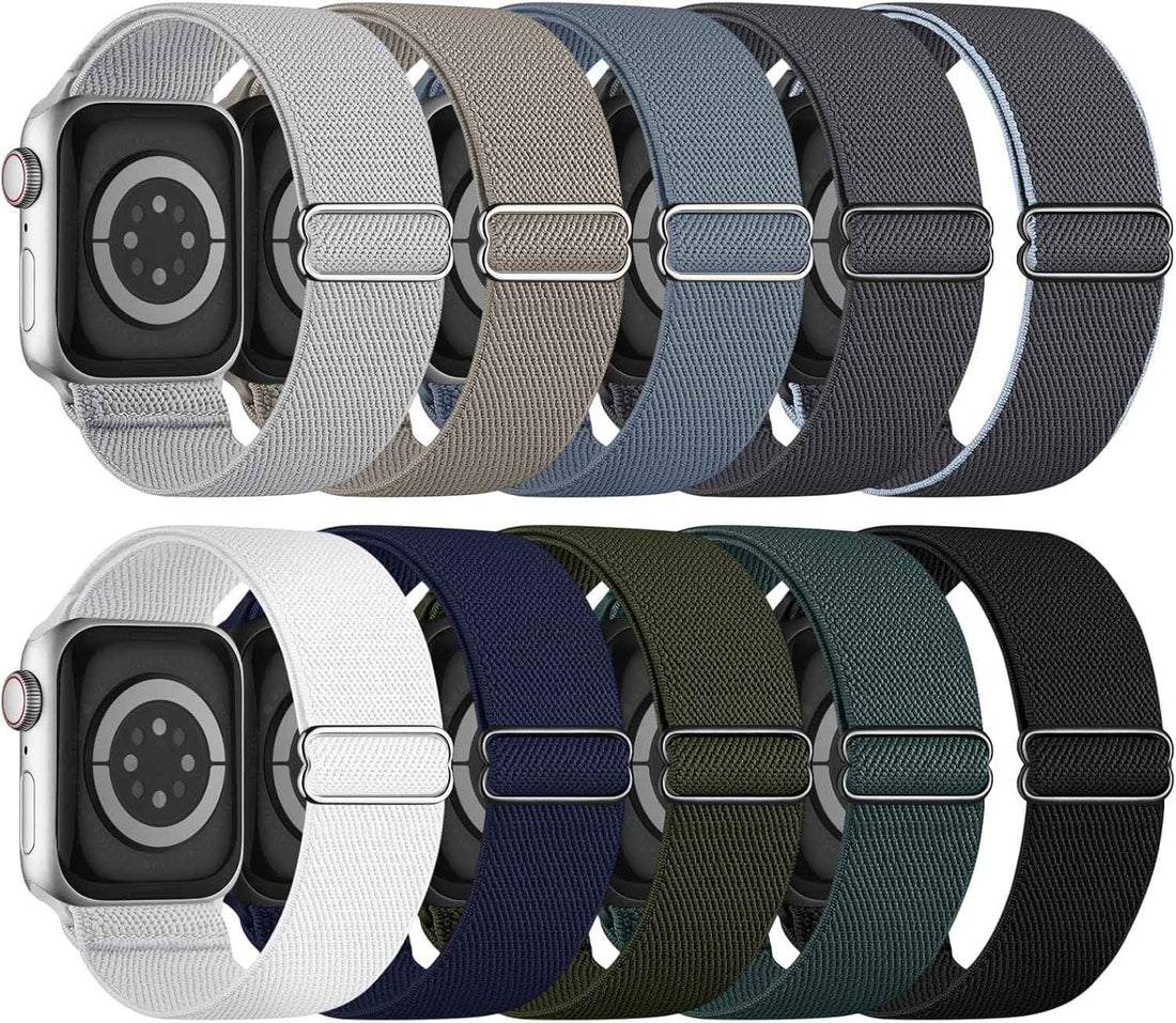 10 Pack Stretchy Bands Compatible with Apple Watch Band Women Men