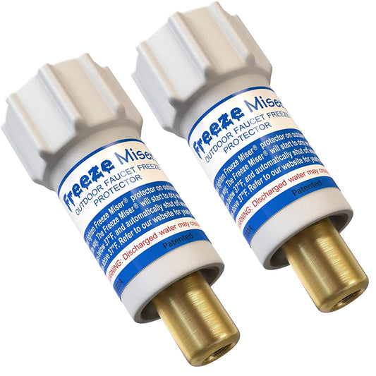 Freeze Miser 2 Pack - Outdoor Faucet Freeze Protection | Durable Replacement for Faucet Covers for Winter - Freeze Proof