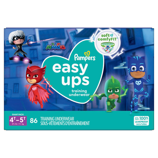 Pampers Potty Training Underwear for Toddlers, Easy Ups Diapers, Training Pants for Boys and Girls, Size 6 (4T-5T), 86 Count, Giant Pack - PCTechSupply.com