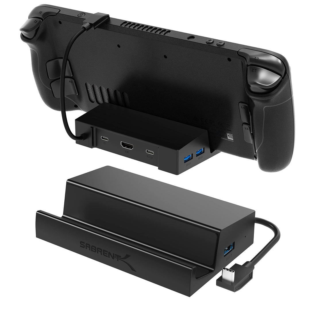 SABRENT 6-Port Docking Station for Steam Deck - 95W PD, HDMI 4K, USB-A/C Ports[DS-SD6P] Personal Computer by SABRENT