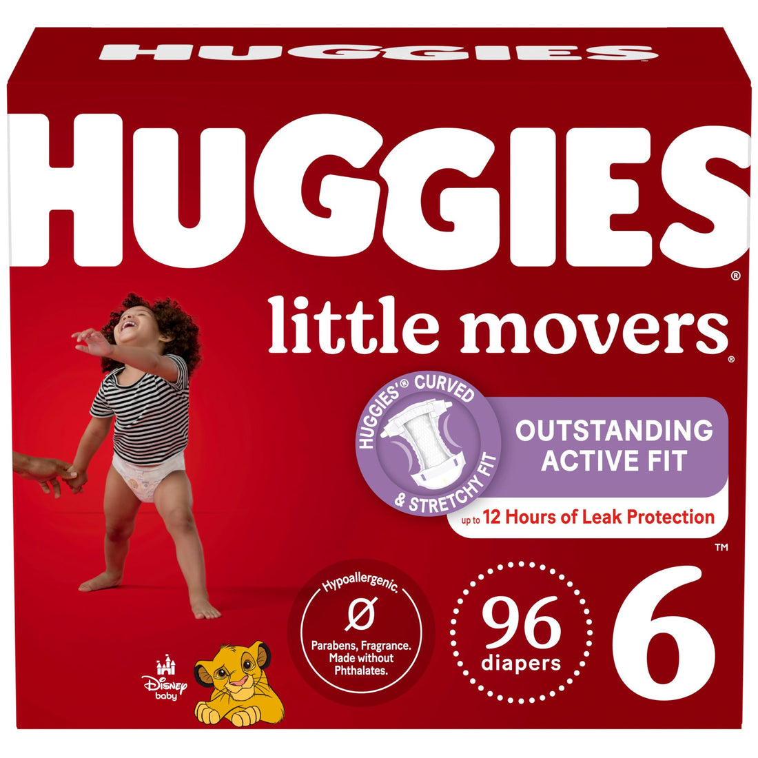 Huggies Size 6 Diapers, Little Movers Baby Diapers, Size 6 (35+ lbs), 96 Ct (2 Packs of 48) Drugstore by HUGGIES