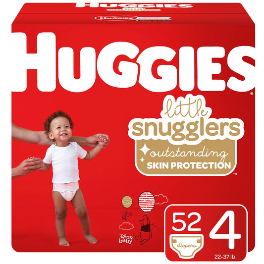 Huggies Little Snugglers Baby Diapers, Size 4, 52 Ct - PCTechSupply.com
