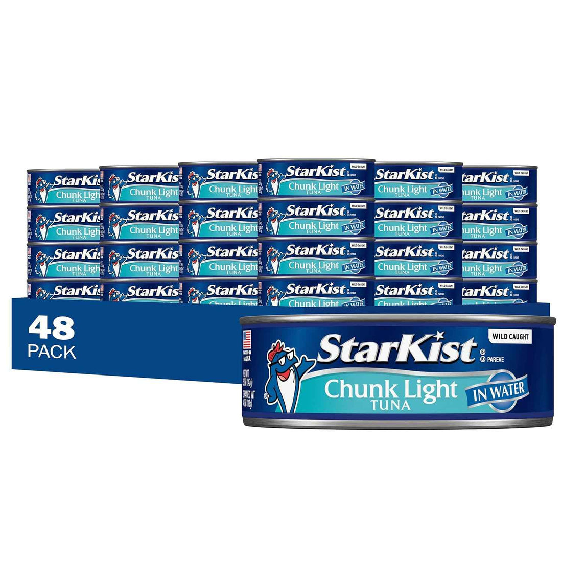 StarKist Chunk Light Tuna in Water, 5oz Canned Tuna, 48-Pack