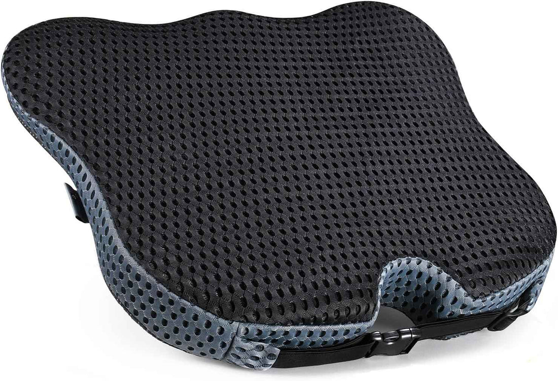 Wedge Car Seat Cushion for Better Visibility & Sciatica Pain Relief