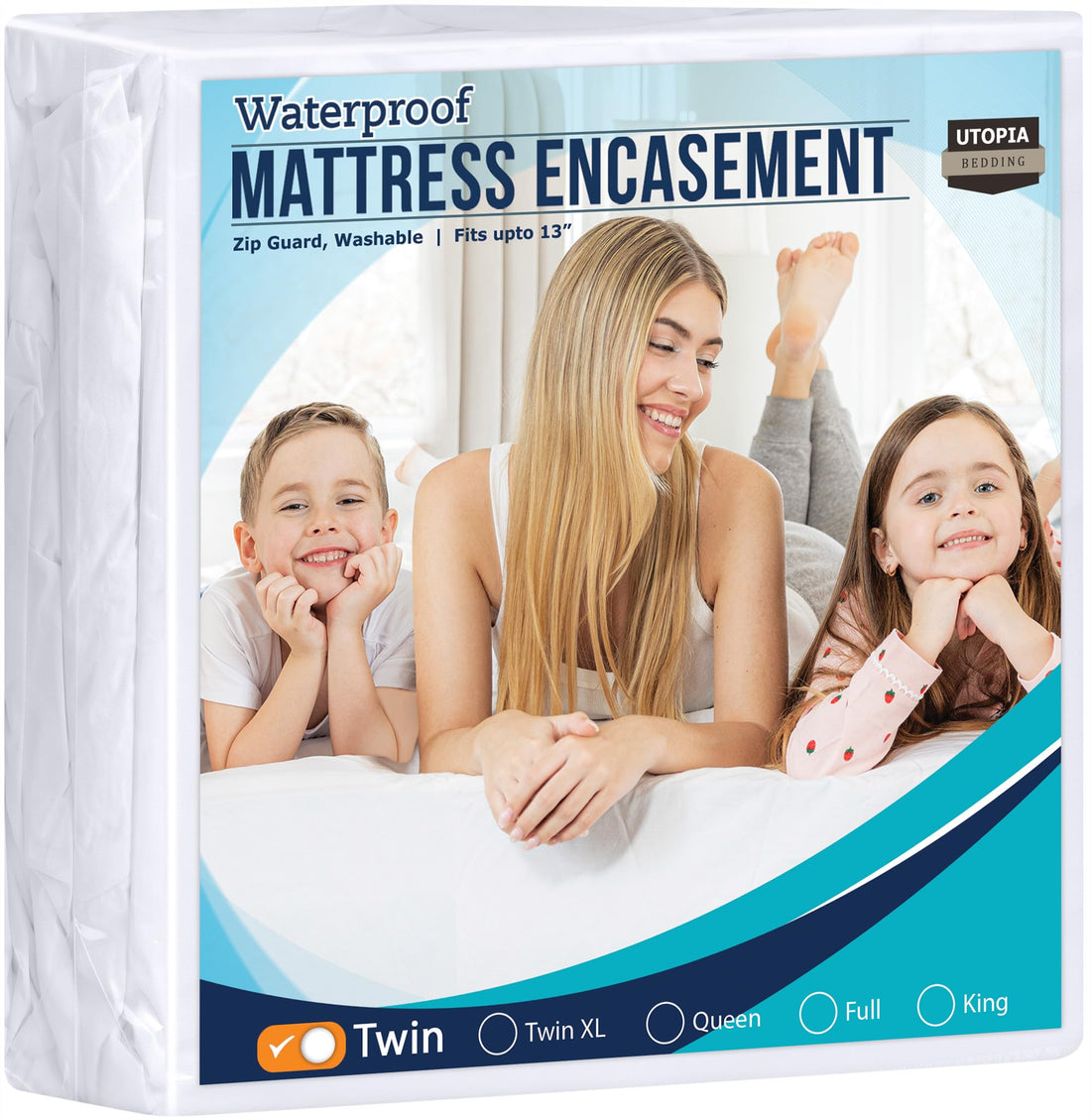 Utopia Bedding Zippered Mattress Encasement Twin, 100% Waterproof Bed Bug and Dust Mite Proof Mattress Protector, Absorbent Six-Sided Mattress Cover - PCTechSupply.com