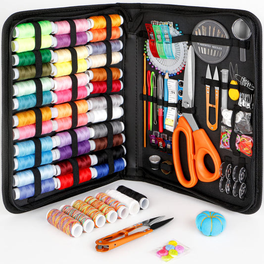 Sewing Kit for Adults,Maxfanay Needle and Thread Kit for Sewing,Professional Sewing Supplies Accessories with Tailor