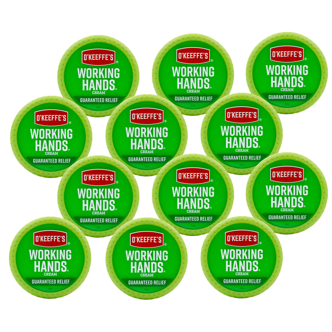 O'Keeffe's Working Hands Hand Cream for Extremely Dry; Cracked Hands; 3.4 Ounce Jar; (Pack 12) - PCTechSupply.com