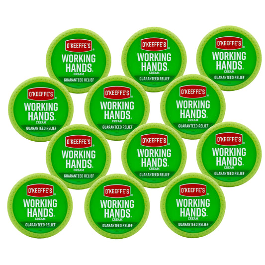 O'Keeffe's Working Hands Hand Cream for Extremely Dry; Cracked Hands; 3.4 Ounce Jar; (Pack 12) - PCTechSupply.com