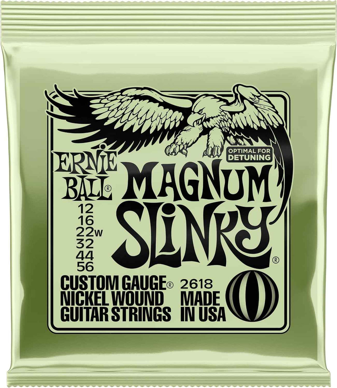 Ernie Ball Magnum Slinky Nickel Wound Electric Guitar Strings, 12-56 Gauge (P02618)