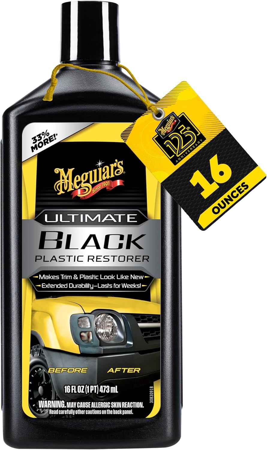 Meguiar's Ultimate Black Plastic Restorer, 16 Oz