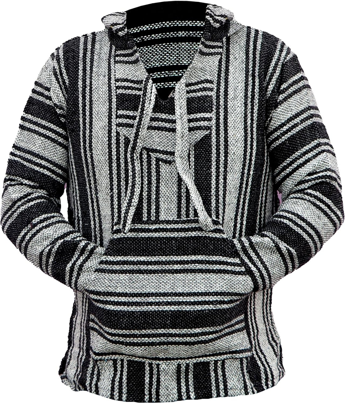 Del Mex Mexican Baja Hoodie Hippie Surf Poncho Sweater Sweatshirt Pullover Jerga