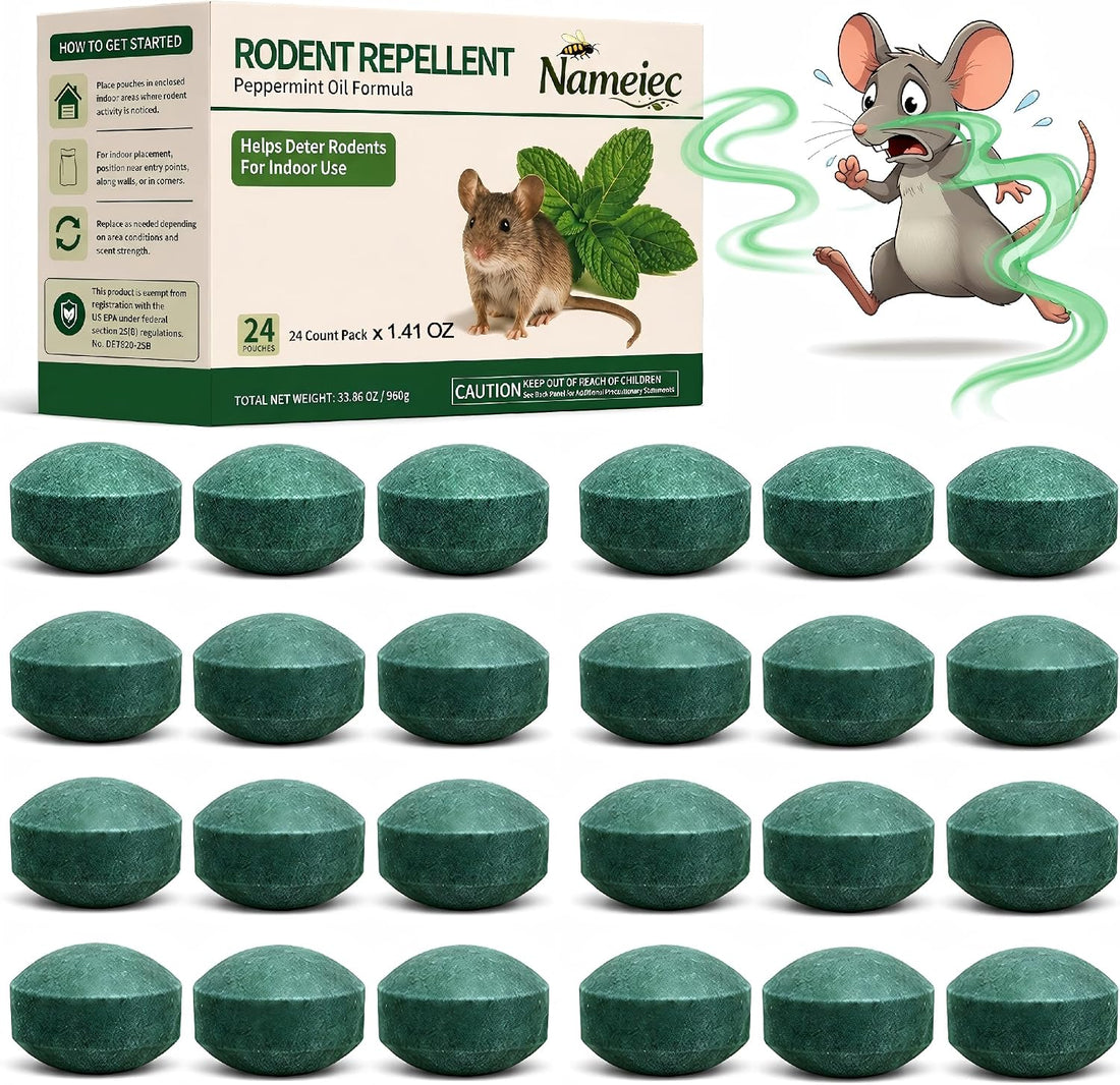 Rodent Repellent for Mouse & Rats, 1.41 Oz 24pc, Indoor & Outdoor Use