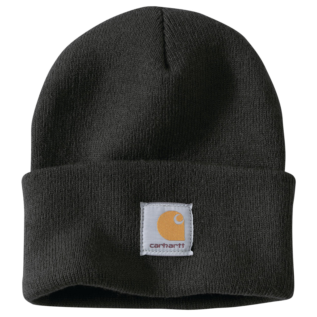 Carhartt Men's Knit Cuffed Beanie, Black, One Size Apparel by Carhartt