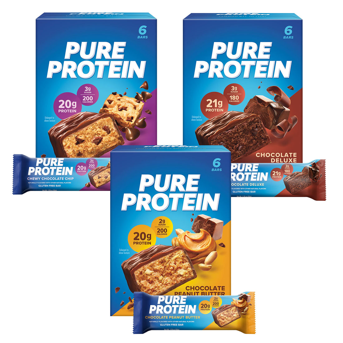 Pure Protein Bars Chocolate Variety Pack (18 ct) - PCTechSupply.com