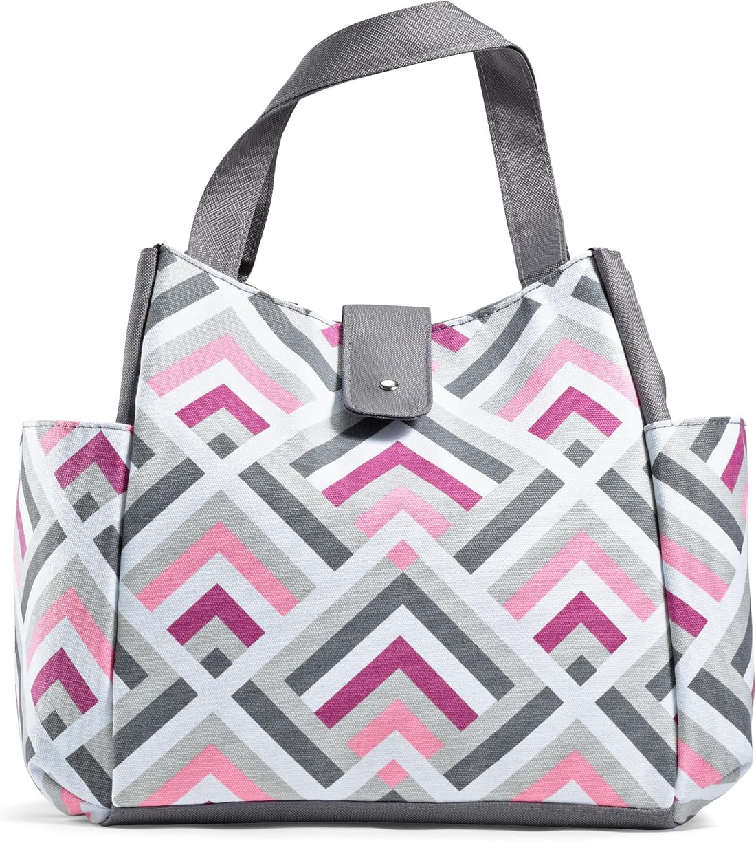 Fit & Fresh Lunch Bag For Women, Insulated Womens Lunch Bag For Work, Leakproof & Stain-Resistant Large Lunch Box For Women With Containers and Matching Tumbler, Snap Closure Westport Bag Magenta