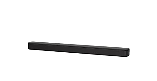 Sony S100F 2.0ch Soundbar with Bass Reflex Speaker, Integrated Tweeter and Bluetooth, (HTS100F), easy setup, compact, home office use with clear sound black