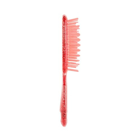 FHI Heat UNbrush Detangling Brush for Pain-Free Brushing on All Wet or Dry Hair Types — Durable DuoFlex Anti-Static Bristles, Lightweight Handle, Vented Hair Brush, Ruby Peach