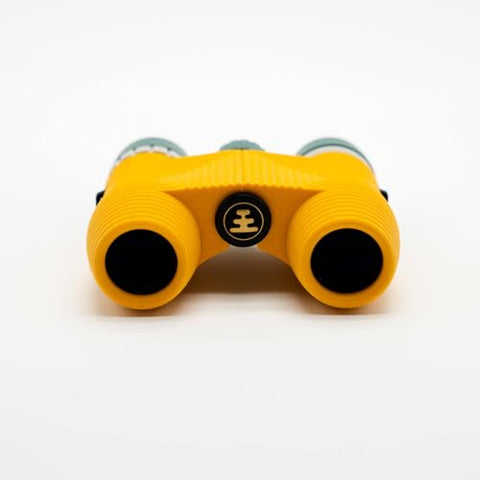 Nocs Provisions Standard Issue 8x25 Waterproof Binoculars | Lightweight, Compact, 8X Magnification, Wide View, Multi-Coated Lenses for Bird Watching, Hiking, and Outdoor Activities - Canary (Yellow)