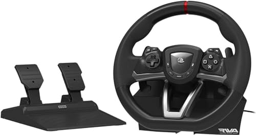 HORI Racing Wheel Apex for Playstation 5, PlayStation 4 and PC - Officially Licensed by Sony - Compatible with Gran Turismo 7