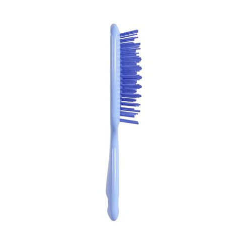 FHI Heat UNbrush Detangling Brush for Pain-Free Brushing on All Wet or Dry Hair Types — Durable DuoFlex Anti-Static Bristles, Lightweight Handle, Vented Hair Brush, Periwinkle Light Blue