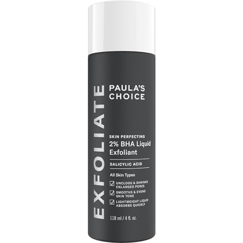 Paulas Choice--SKIN PERFECTING 2% BHA Liquid Salicylic Acid Exfoliant--Facial Exfoliant for Blackheads, Enlarged Pores, Wrinkles & Fine Lines, 4 oz Bottle