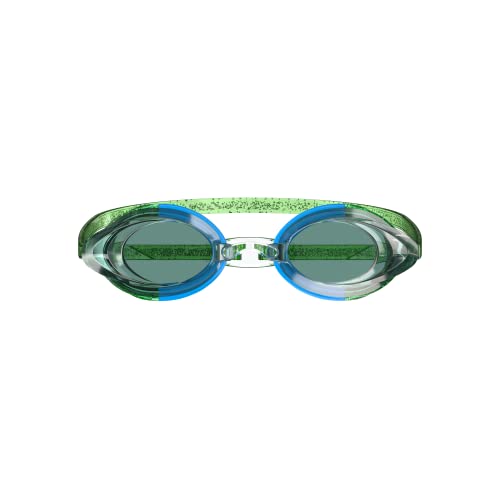 Speedo Unisex-Adult Swim Goggles Mirrored Vanquisher 2.0, Bright Green LTD