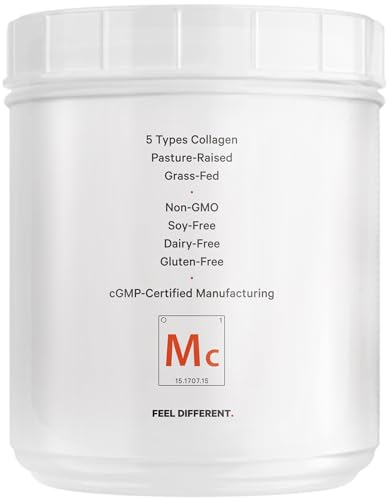 Codeage Multi Collagen Protein Powder Peptides, 2-Month Supply, Hydrolyzed, Type I, II, III, V, X Grass Fed All in One Super Bone Broth Collagen Supplement, Non-GMO, 20 Ounces