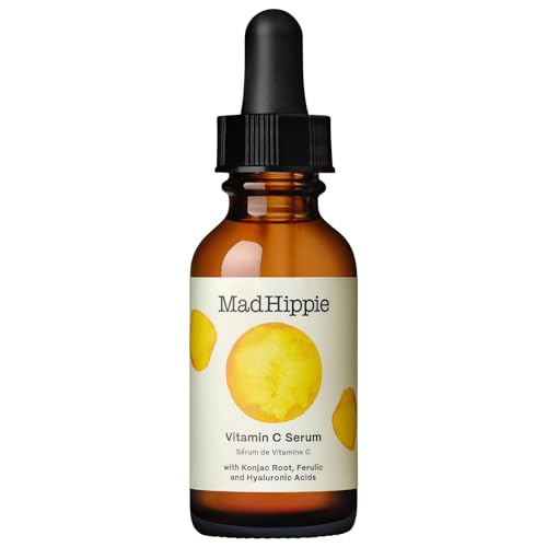 Mad Hippie Vitamin C Serum for Face with Hyaluronic Acid, Vitamin E & Ferulic Acid - Vitamin C Face Serum for Women/Men, Skin-Brightening Serum, 1.02 Fl Oz