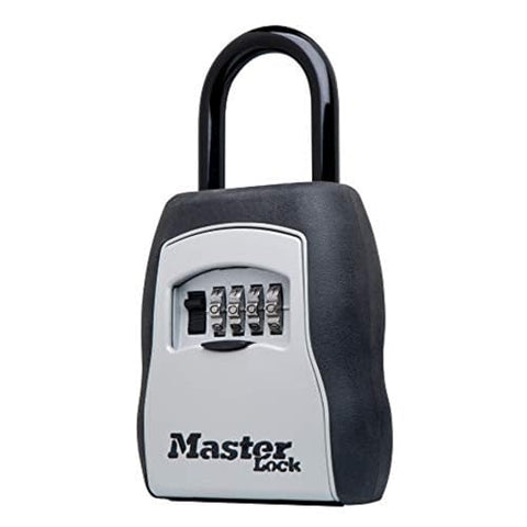 Master Lock Key Lock Box, Outdoor Lock Box for House Keys, Key Safe with Combination Lock, 5 Key Capacity, 5400EC, Black