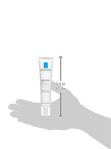 La Roche-Posay Effaclar Duo Dual Action Acne Spot Treatment Cream with Benzoyl Peroxide Acne Treatment, Blemish Cream for Acne and Blackheads, Safe For Sensitive Skin, 1.35 Fl Oz (Pack of 1)