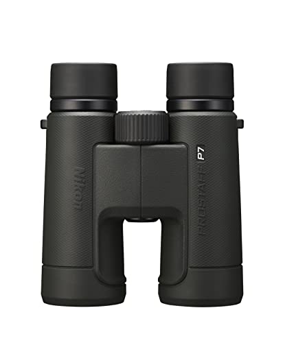 Nikon PROSTAFF P7 8x42 Binocular | Waterproof, fogproof, Rubber-Armored Full-Size Binocular, Oil & Water Repellent Coating & Locking Diopter, Limited Official Nikon USA Model