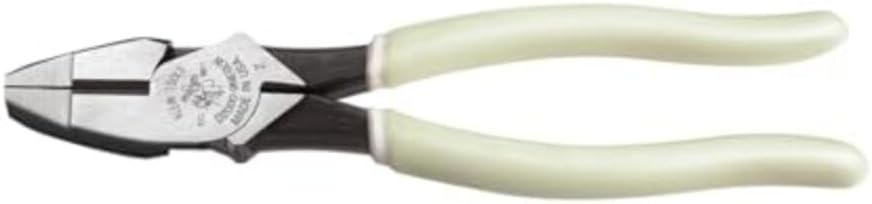 Klein Tools D2000-9NETP Lineman's Fish Tape Pulling Pliers, Made in USA, High Leverage Design with Handle Tempering for comfort when Cutting, 9-Inch