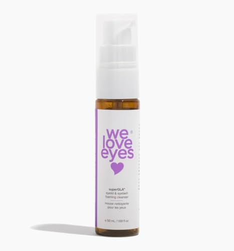 We Love Eyes - SuperGLA™ Eyelid & Eyelash Foaming Cleanser - Plant Based Cleanser. All Natural. Cruelty Free. Wash away debris and makeup gently.