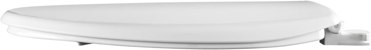 Bemis 7300EC Toilet Seat, Removes for Easy Cleaning, Durable Plastic, Made in USA, Elongated, White