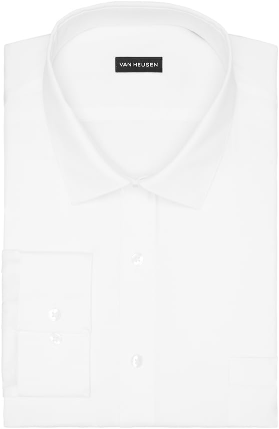 Van Heusen Men's Tall Fit Dress Shirt Ultra Wrinkle Free Flex Collar Stretch (Big and Tall)