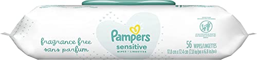 Pampers Wipes Sensitive - 56 ct, Pack of 5