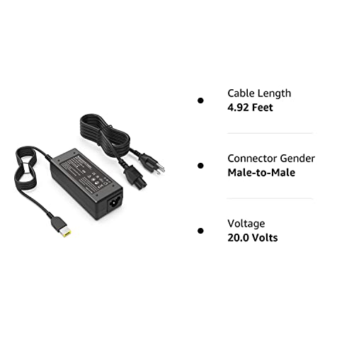 WZXHU Replacement 65W Lenovo Laptop Charger for Lenovo Thinkpad T470 T470S T460 E531 E570 E560 L470 L460 L440 T440 T450 T540P X270 X250 X240 ADLX65NLC2A ADLX65NCC3A ADLX65NCC2A AC Adapter Power Cord