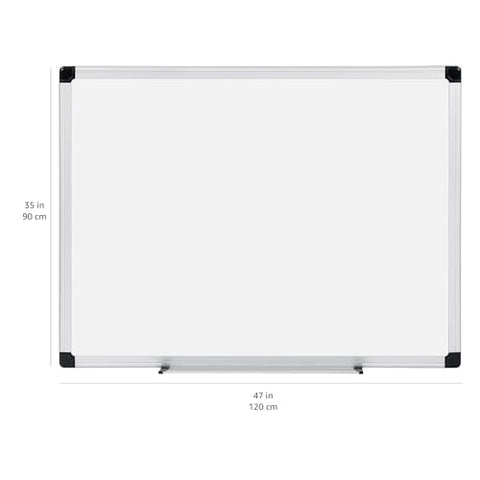 Amazon Basics Magnetic Dry Erase Whiteboard, 36 x 48-Inch, Aluminum Frame, Silver/White