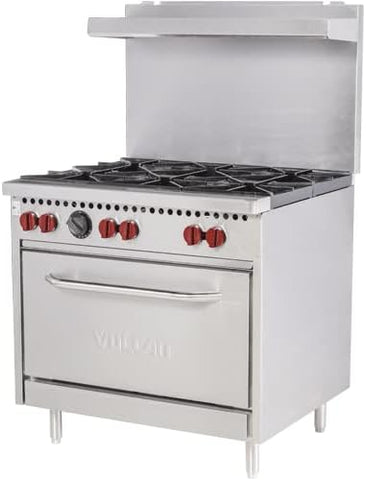 Vulcan SX36-6B 36", 6 Burner, Natural Gas Range